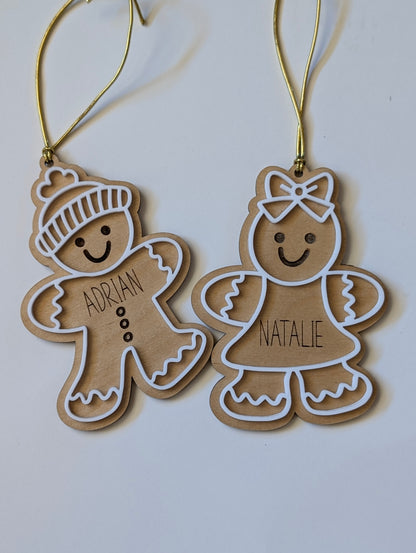 Personalized Gingerbread Ornament Tag